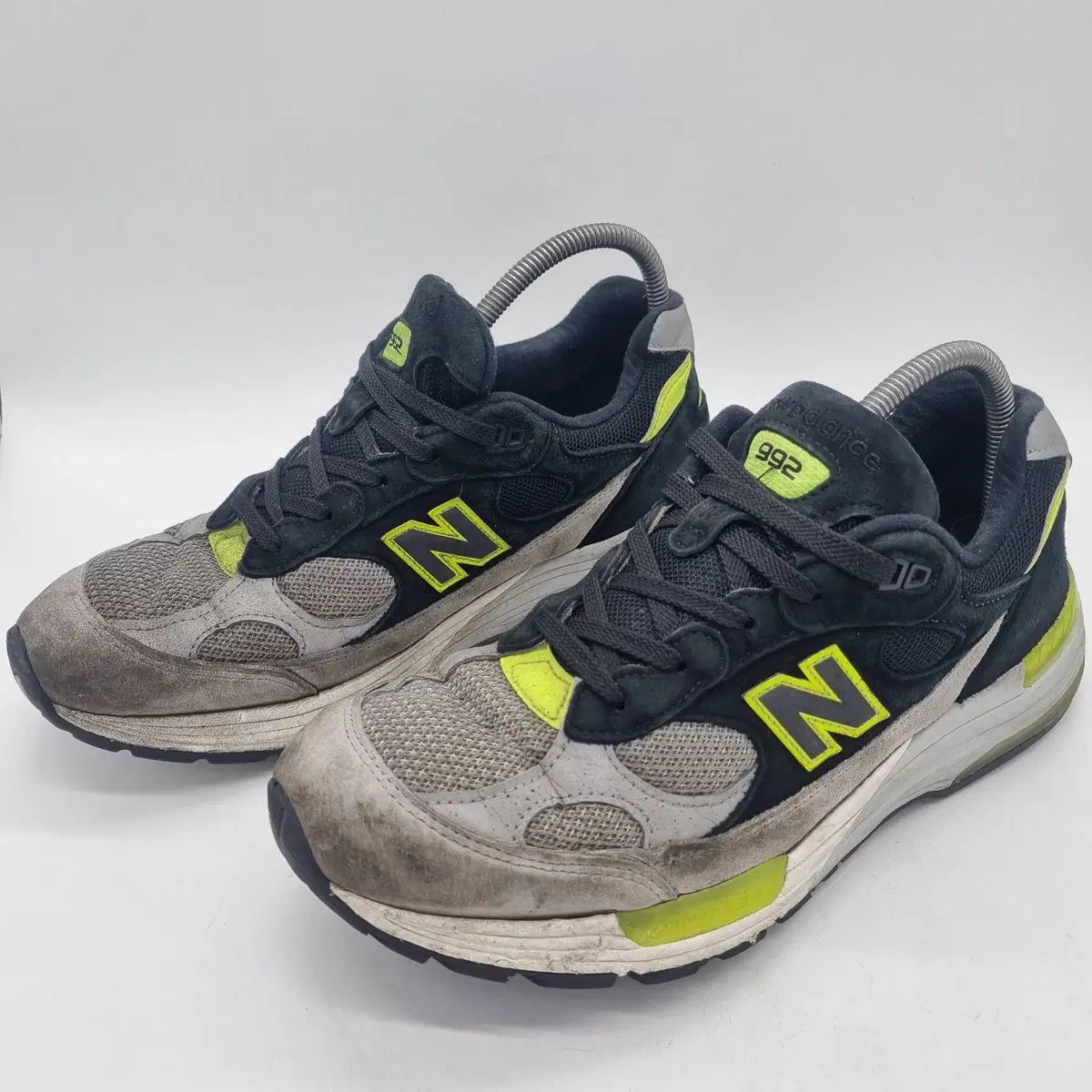 ニュー ンス 992 メイド イン USA ブラック グレー ボルト メンズ 280 mm