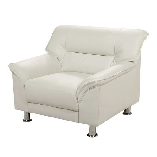 アーバン通商シンプルモダンソファアイボリー1人掛けスタイリッシュ合成皮革AZ-3059