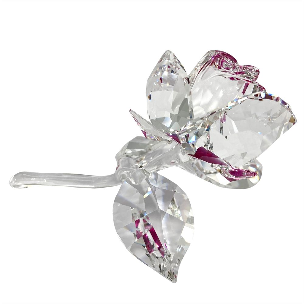 スワロフスキー SWAROVSKI ブロッサミングローズ ピンク オブジェ 置物