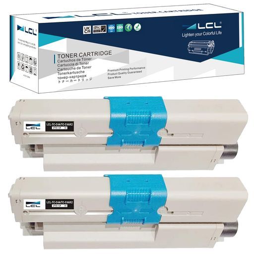 LCL ブラック OKI用TC-C 4 ATC-C AK 2互換トナーカートリッジ対応機種 OKIC 332|MC 363|C 332 dn|MC 363 dn|C dnw|MC dnw