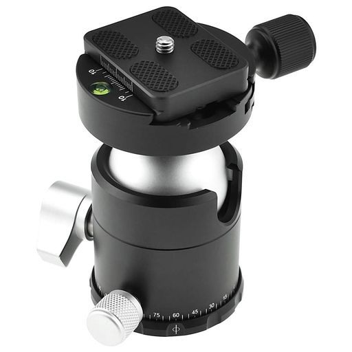 -08自由雲台44 mm直径ボールヘッドDSLR 中判 大判カメラ 望遠鏡と三脚 一脚用やアルカスイス規格互換耐荷重20 kg