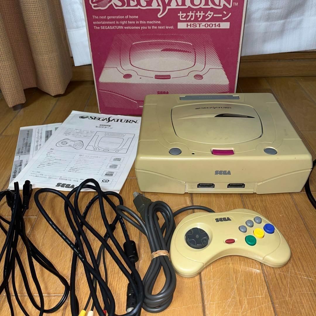 希少セット】ニューセガサターン本体 HST-0014＋ソフト ＠＠ - メルカリ
