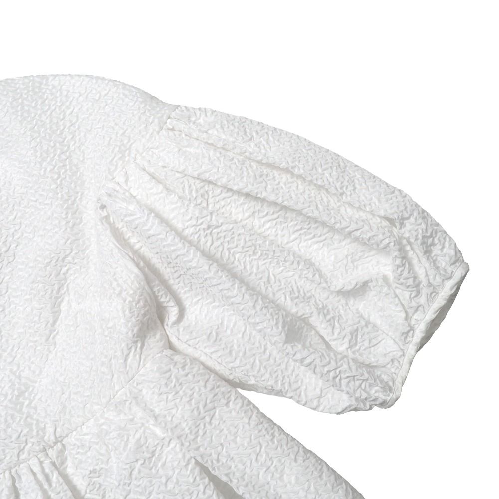 【中古】セシリーバンセン Cecilie Bahnsen パフスリーブ ブラウス US4 ホワイト /ES ■OS レディース □美品□Cecilie Bahnsen セシリーバンセン ブラウス サイズUK6/US2