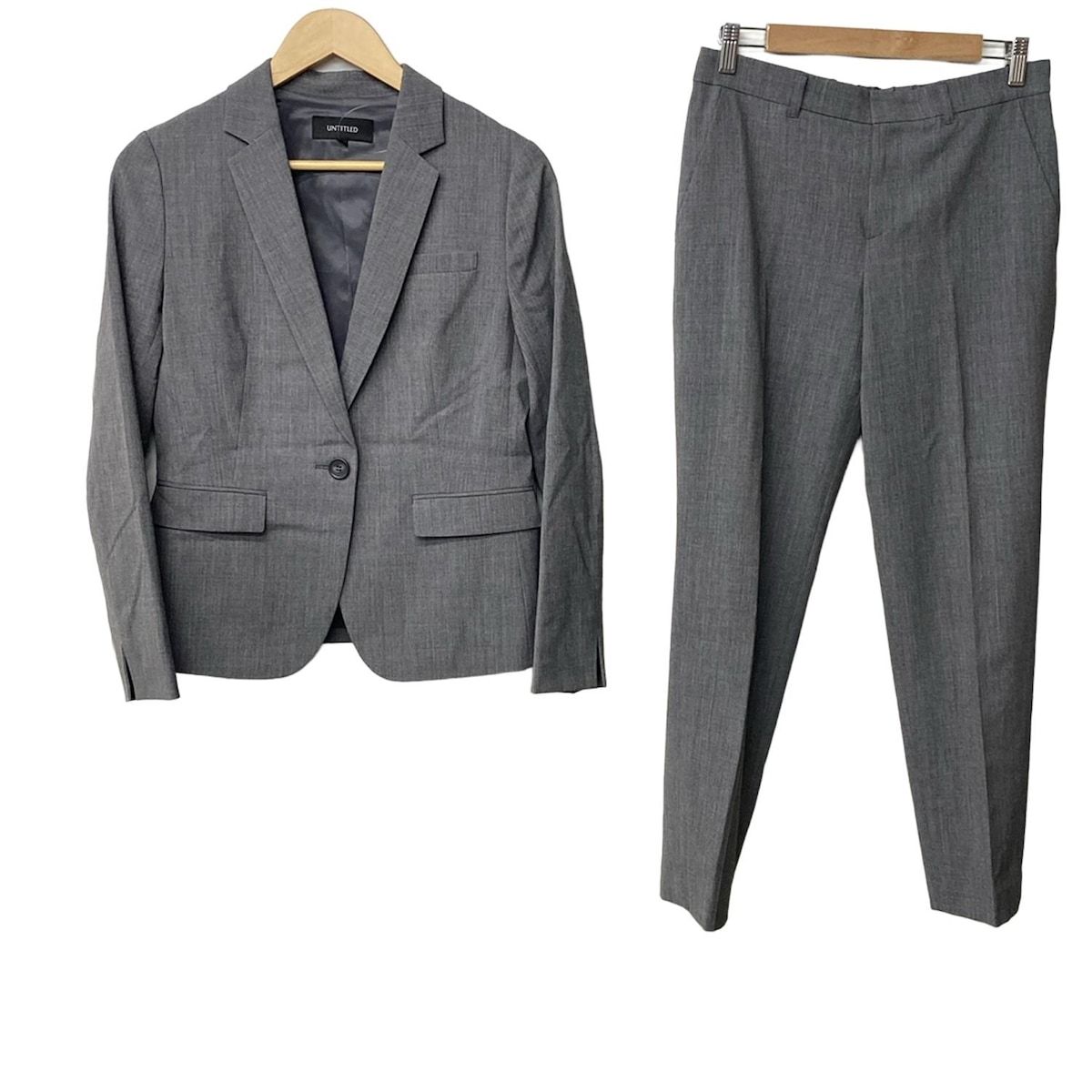UNTITLED アンタイトル レディースパンツスーツ レディース グレー