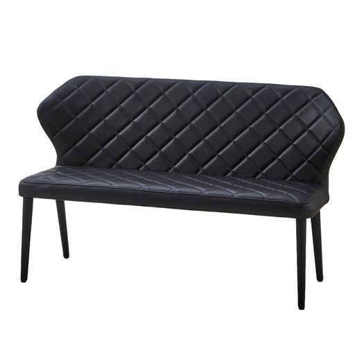 ダイニングベンチ合成皮革幅130cmブラックtheoryF247 - メルカリ