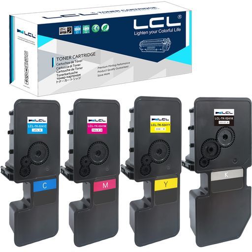 LCL セットブラックシアンマゼンタイエロー Kyocera用京セラ用TK-5241 TK-5241 KTK-5241 CTK-5241 MTK-5241 Y互換トナーカートリッジ対応機種 KyoceraECOSYS