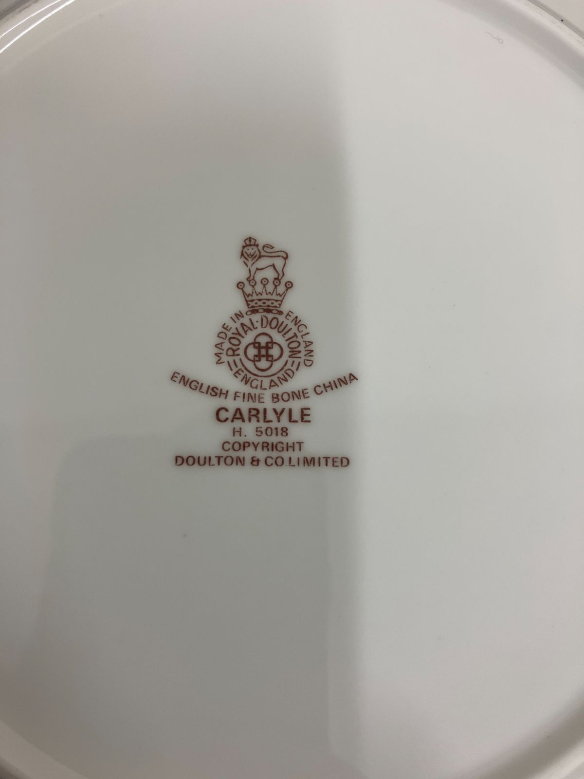  セット ロイヤルドルトン カーライル 17.5 cm ケーキ皿 パン皿 英国製 金彩 皿 食器