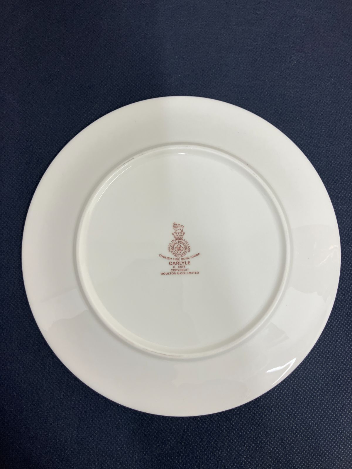 セット ロイヤルドルトン カーライル 17.5 cm ケーキ皿 パン皿 英国製 金彩
