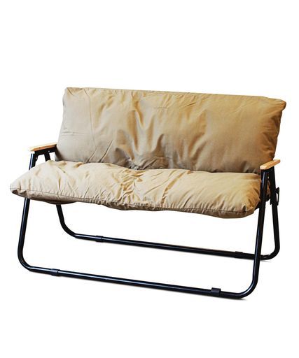 x ベンチカバークッションアウトドア燃えにくいクッションのみコヨーテベージュ1594698