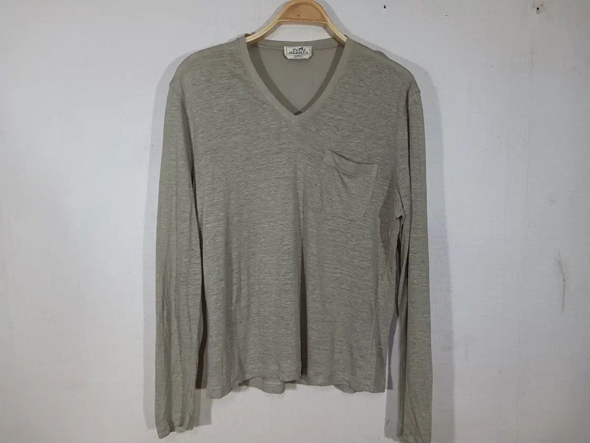 エルメス Vネック 長袖Tシャツ 52