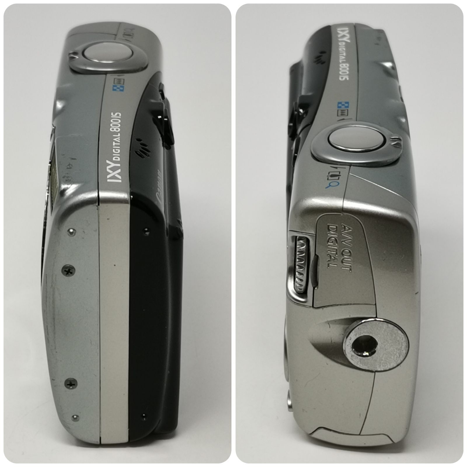 キャノン IXY digital 800 IS デジカメ PC1176 シルバー 動作確認済み