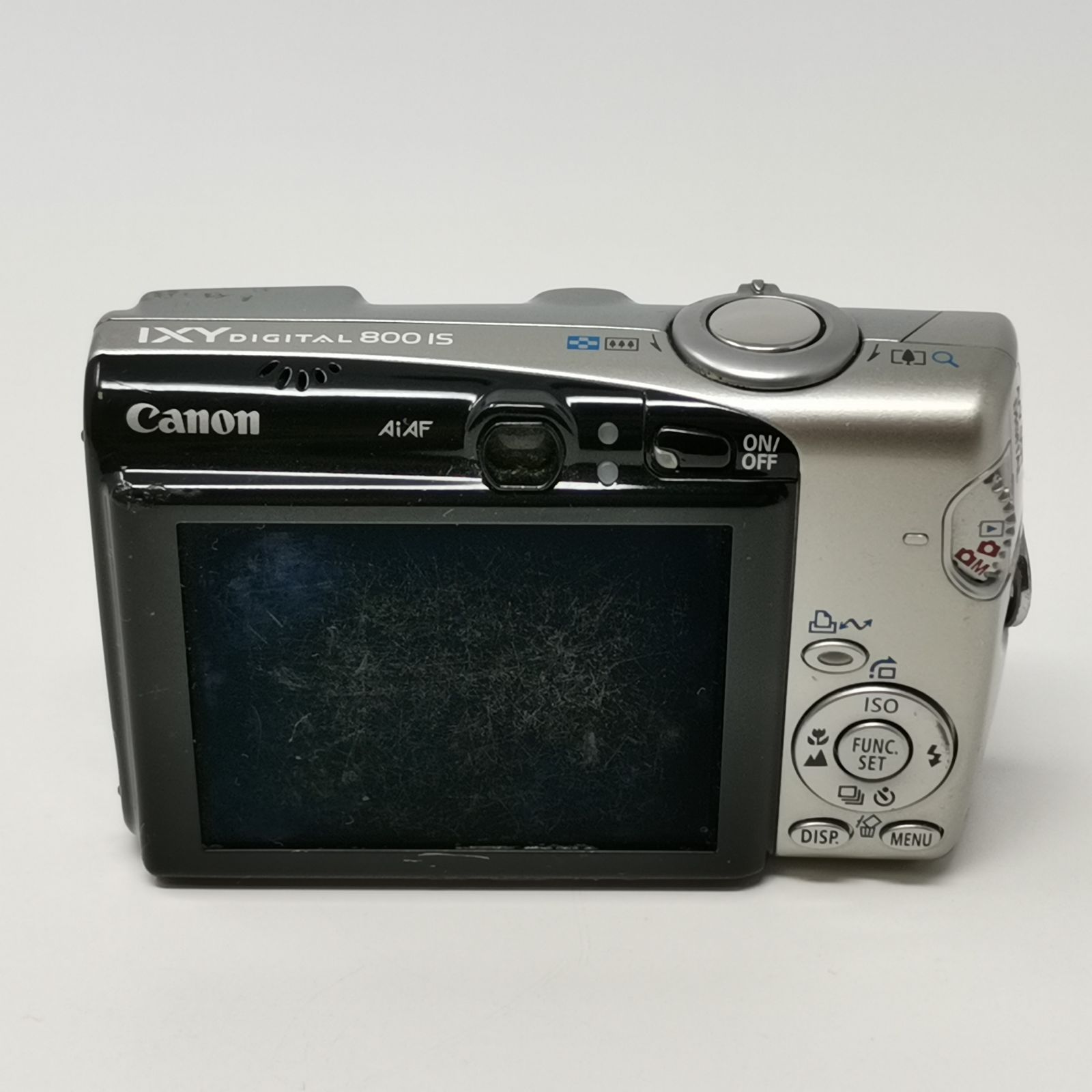 I12302 Canon IXY800IS PC1176 動作品 訳あり キャノン IXY digital 800 IS デジカメ PC1176 シルバー 動作確認済み