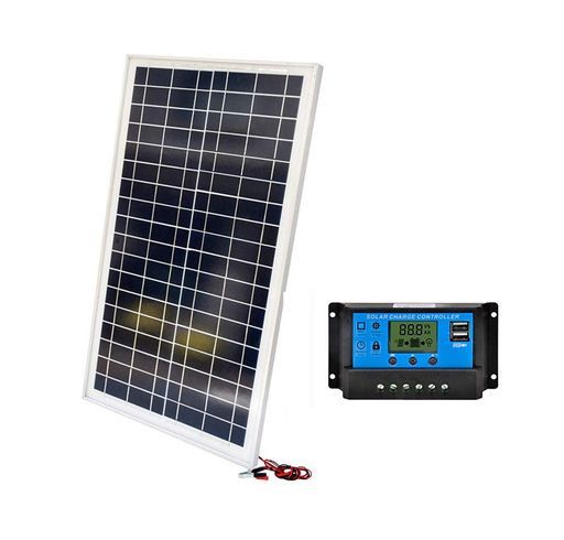 SAYA 30 Wソーラーパネル20 A 12 v|24 vバッテリー自動識別コントローラーつきダイオードつき1.5 mバッテリークリップ配線あり