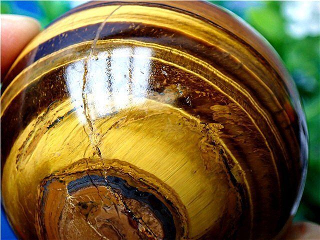 AAA級【金運UP】☆天然タイガーアイ丸玉YT6A1/29A16D - メルカリ