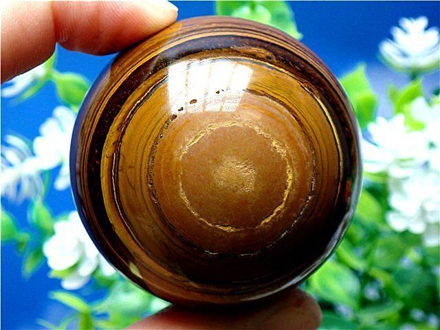 AAA級【金運UP】☆天然タイガーアイ丸玉YT6A1/29A16D - メルカリ