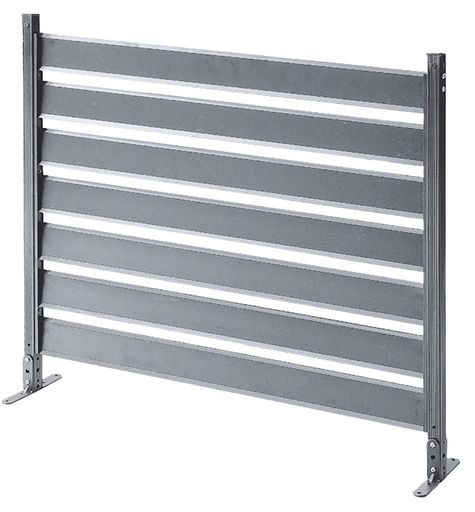 ガーデンマスター Gardenmaster アルミボーダーフェンス 幅90 x高さ79 cm グレーKABF-90 GY