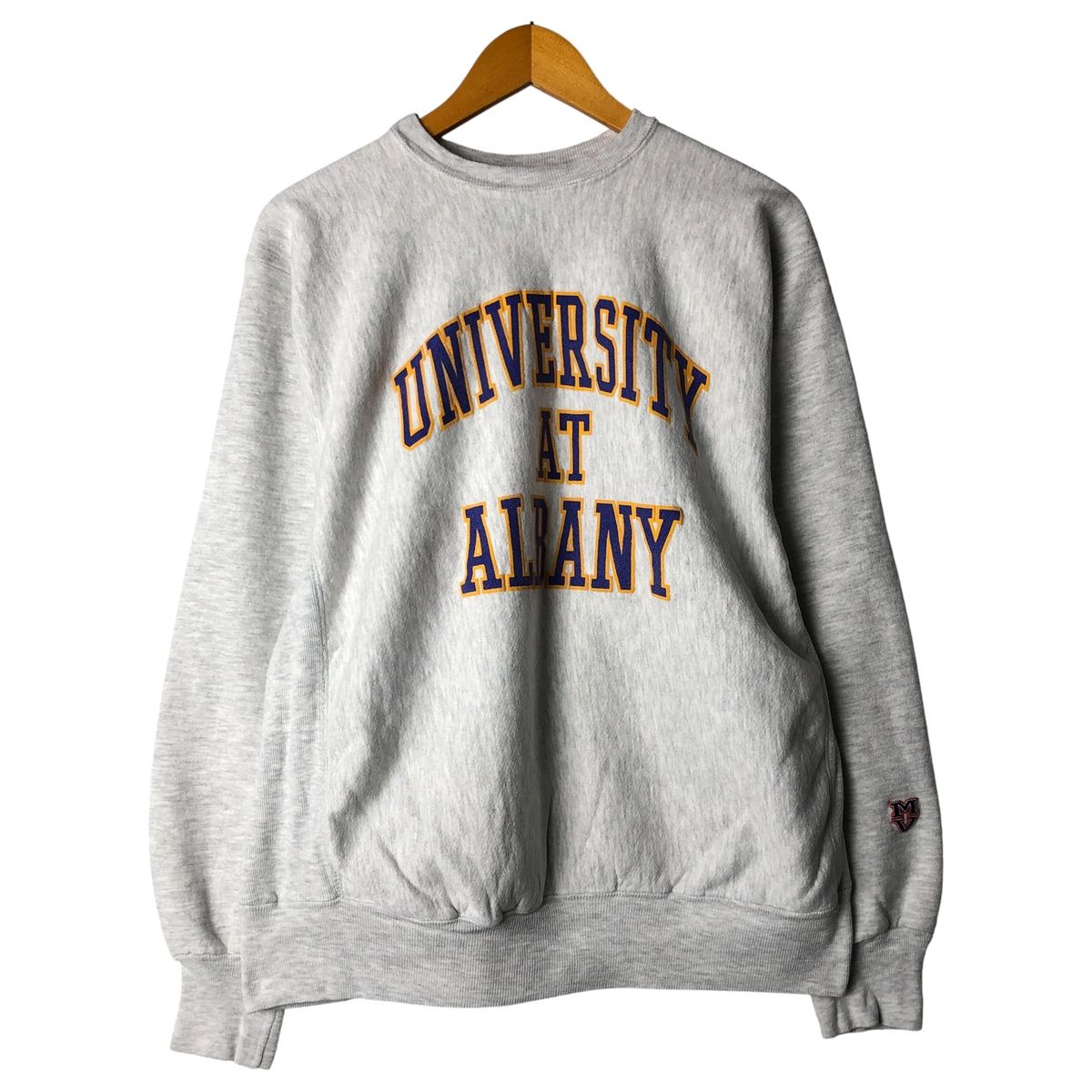 古着 90年代 MV Sport 3連プリント カレッジスウェットシャツ トレーナー メンズXL相当 ヴィンテージ|eaa 606720