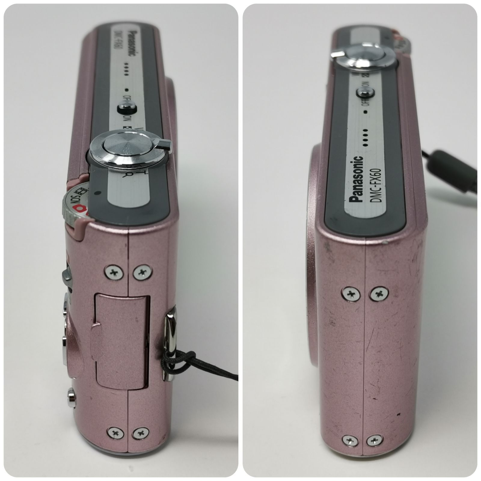 パナソニック LUMIX DMC-FX60 ピンク デジカメ バッテリー/充電器ない