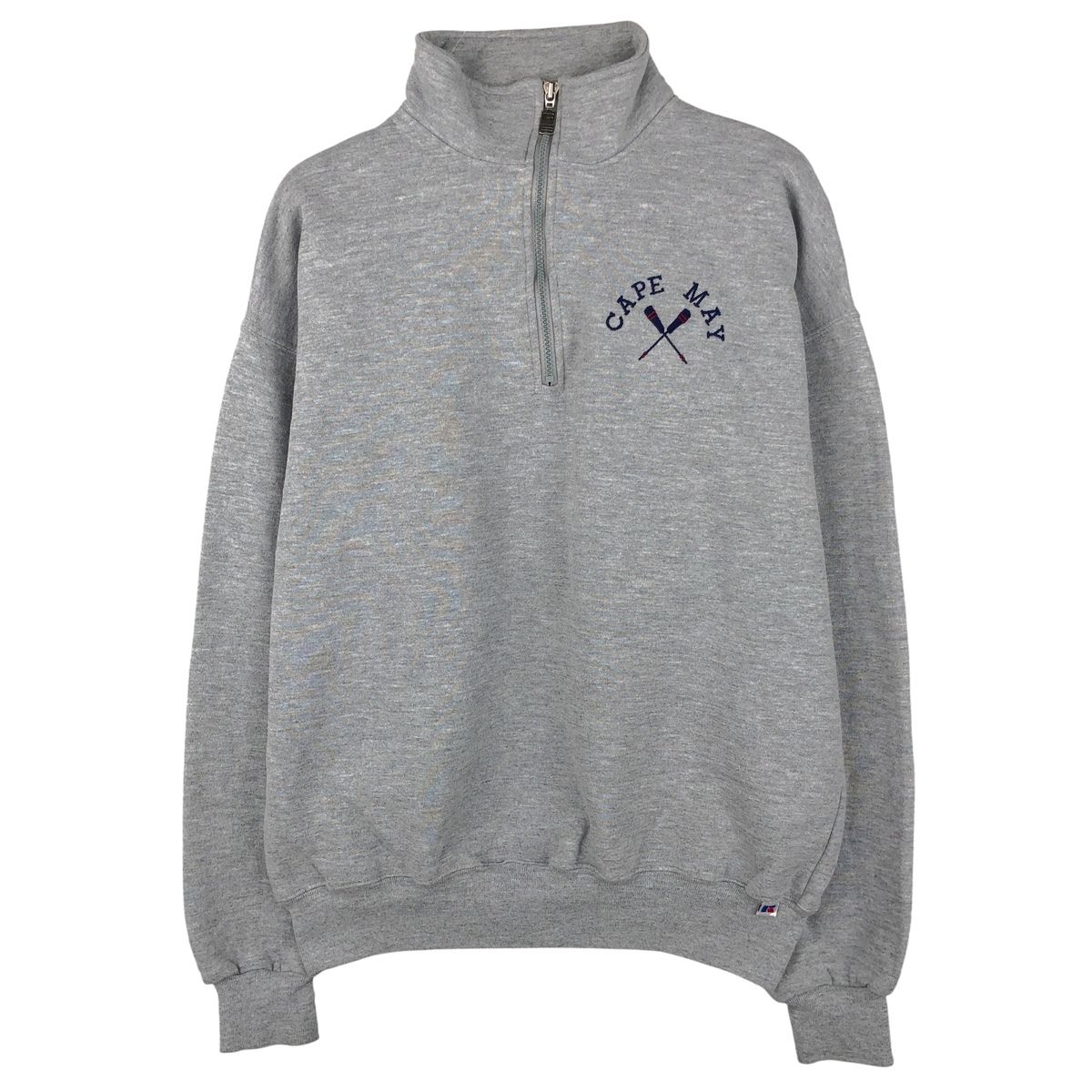 古着 90年代 ラッセル Russell ハーフジップスウェットシャツ トレーナー メンズL相当 ヴィンテージ|eaa 606045