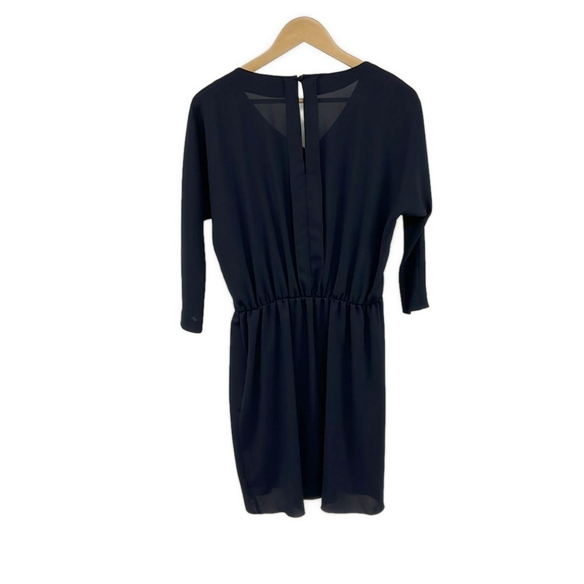 EPOCA エポカ ワンピース サイズ40 M レディース - ダークネイビー Vネック|長袖|ひざ丈