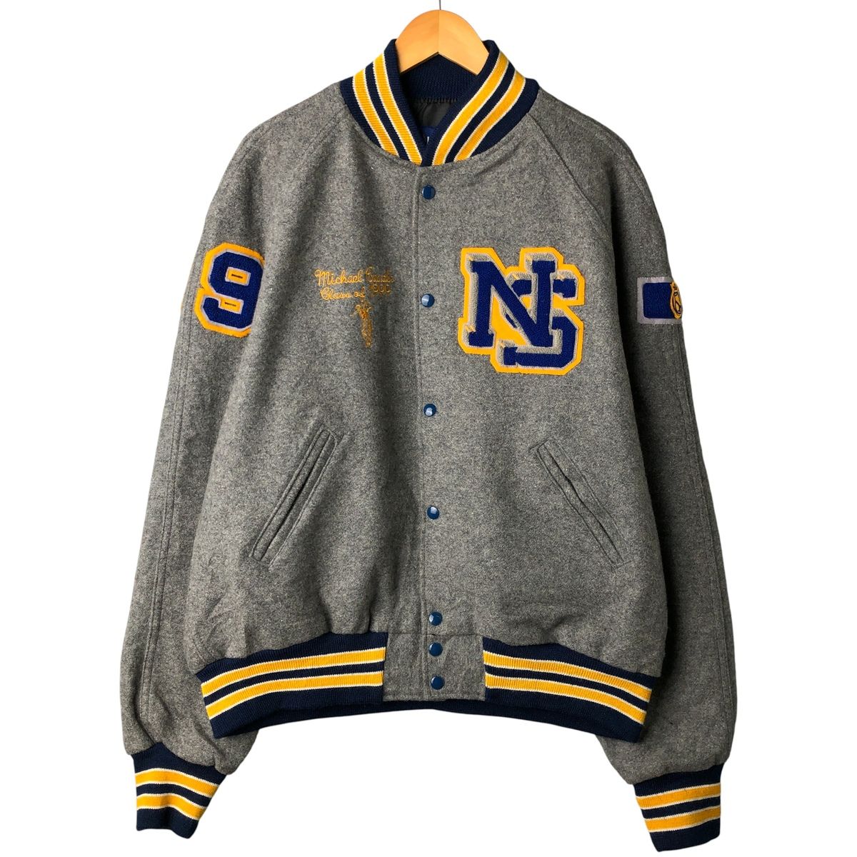 古着 90年代 ウールスタジャン アワードジャケット バーシティジャケット メンズXL相当|evb 032880