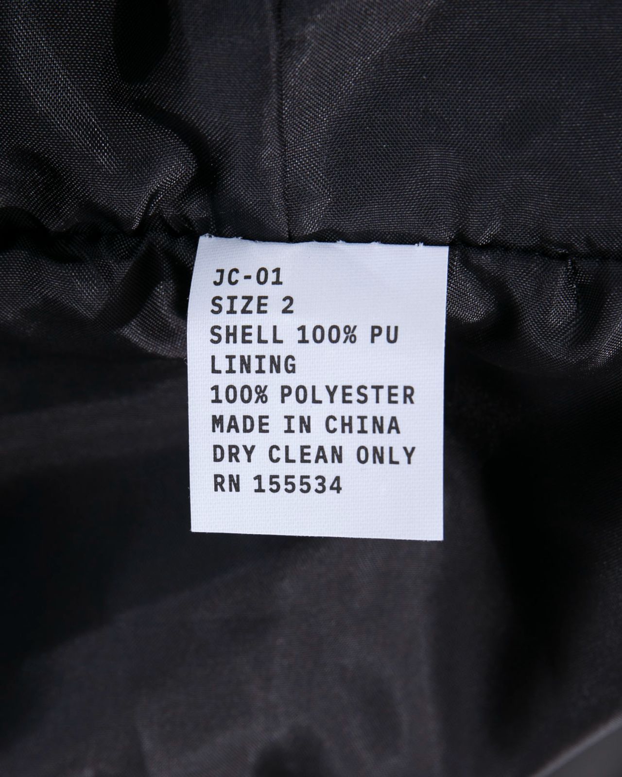 YEEZY YZY JC-01 フェイク　レザージャケット YEEZY(イージー) フェイクレザージャケットJC 01 JC 01 ブラック