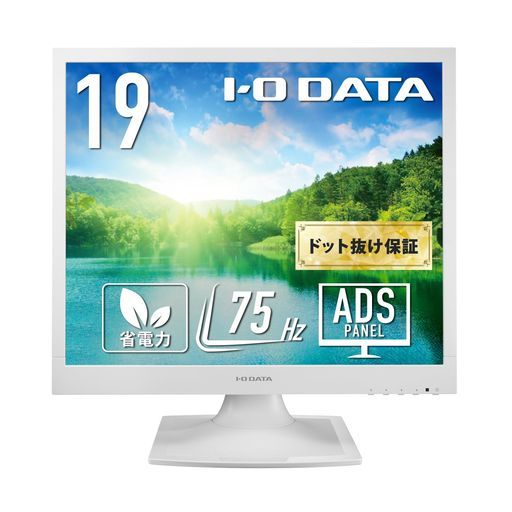 IODATAモニター19インチスクエアSXGAADSパネルホワイト アナログRGB|DVI-D|VESA対応|スピーカー付|土日サポート|日本メーカー EX-