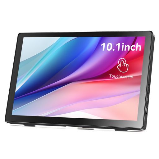 10.1インチタッチポータブルスクリーンIPSスクリーン1366 x 768 P 60 Hz 400輝度 s -CスクリーンSwithxboxPS 3|4|5ノートパソコンRaspberryPiと互換性あり ミニタッチスクリーン