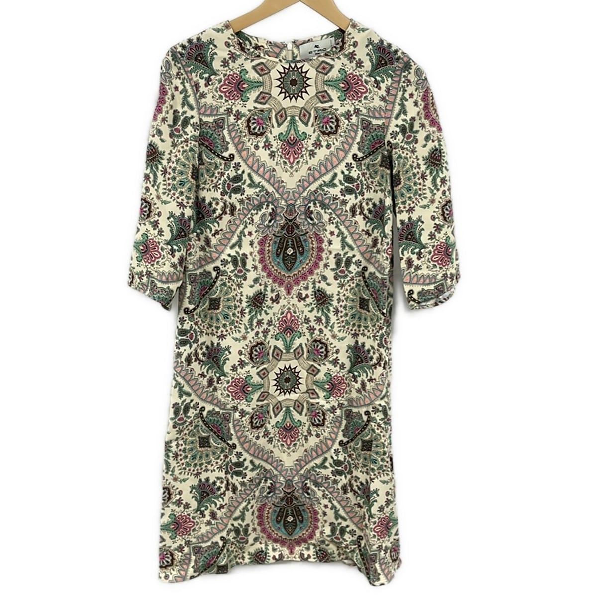 未使用に近い　ETRO エトロ　ペイズリー柄　ワンピース 未使用 箱付き ETRO エトロ ワンピース ペイズリー柄 総柄 - メルカリ