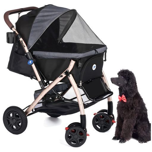 双方向ハンドル Totoroballペットカート犬バギー4輪犬用かーと小型犬中型犬猫多頭ペットキャリーカートワンタッチ折り畳み拡張 バスケットコンパクト収纳ペットバギー犬介護用か…