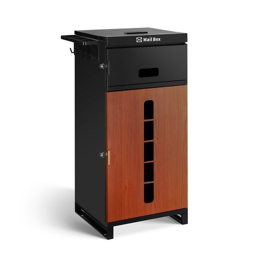 複数投函 |傘立てのプレゼント|ポスト一体型 BBKD宅配ボックス屋外防水大容量大型組立不要盗難防止両開扉簡単設置ポスト一体型置き配ボックス置き型ボックス宅配box宅配便郵便ポ…