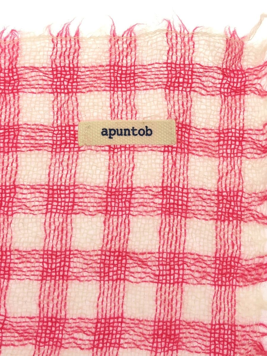 apuntob（アプントビー） ☆ ③ ギンガムチェックカシミヤストール