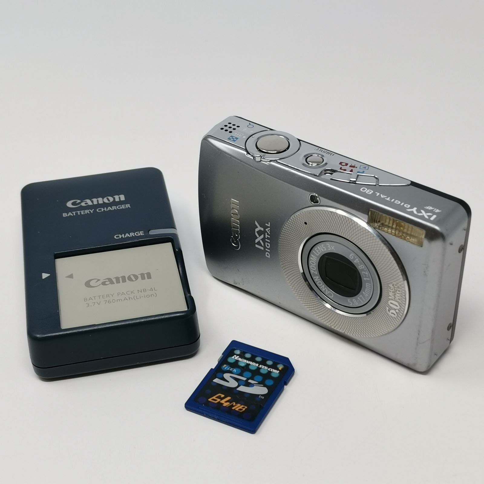 キャノン IXY digital 80 PC1147動作確認済み SDカード付き デジタル