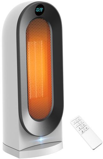 セラミックヒーター 人感|室温センサー付 速暖 首振り ECO運転 セラミックファンヒーター節電省エネ800 W|1200 W転倒オフ切り忘れ防止ヒーター電気暖房器具3段階切替温度設定入切タイ…