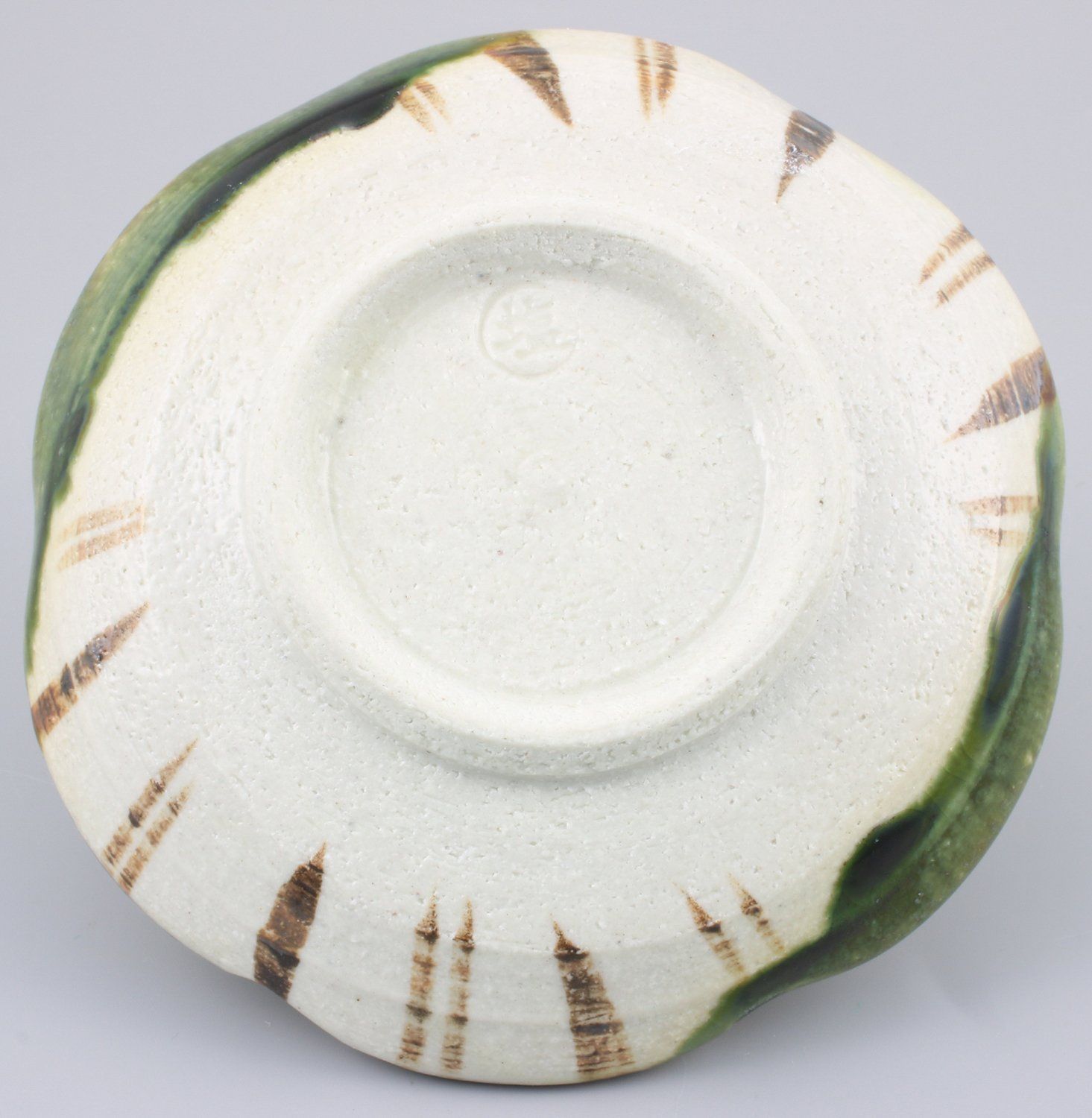 豆皿 小皿 プレート 3.5 直径約11cm 」 織部のうつわ 織部鉄絵 「 日本