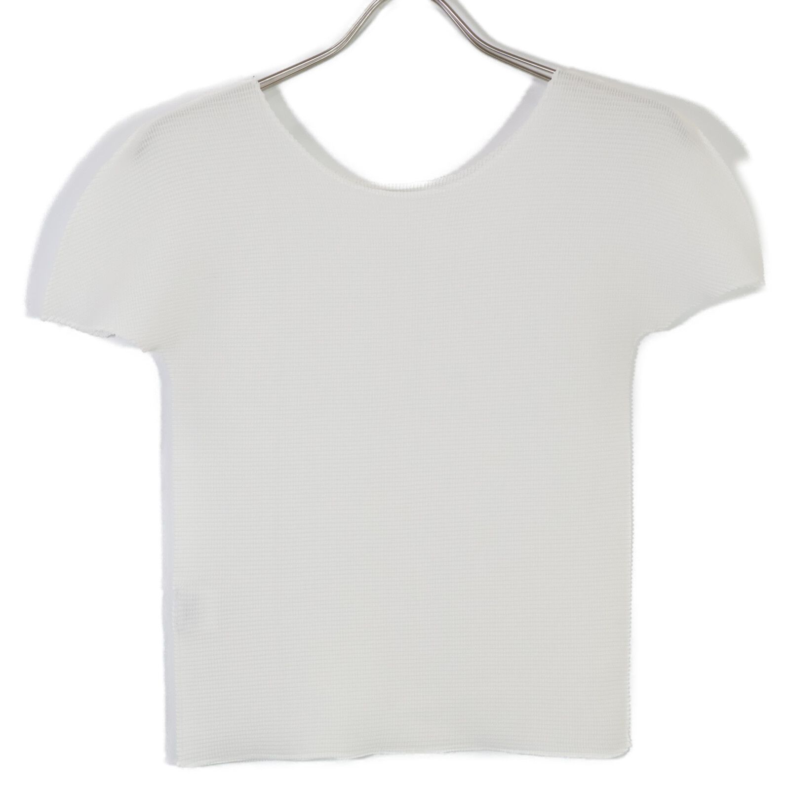 MeISSEYMIYAKE ミーイッセイミヤケ MI73FK136 ﾎﾜｲﾄ ﾎﾟﾘｴｽﾃﾙ ﾎﾞｯｸｽﾌﾟﾘｰﾂ