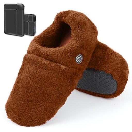 メーカー企画-3秒で感熱!革新モデル 電気スリッパ足温器コードレス日本製カーボン発熱繊維使用両面発熱フットウォーマー バッテリー 8000 mAh 付き3段階温度調整AI温度制御あっ…