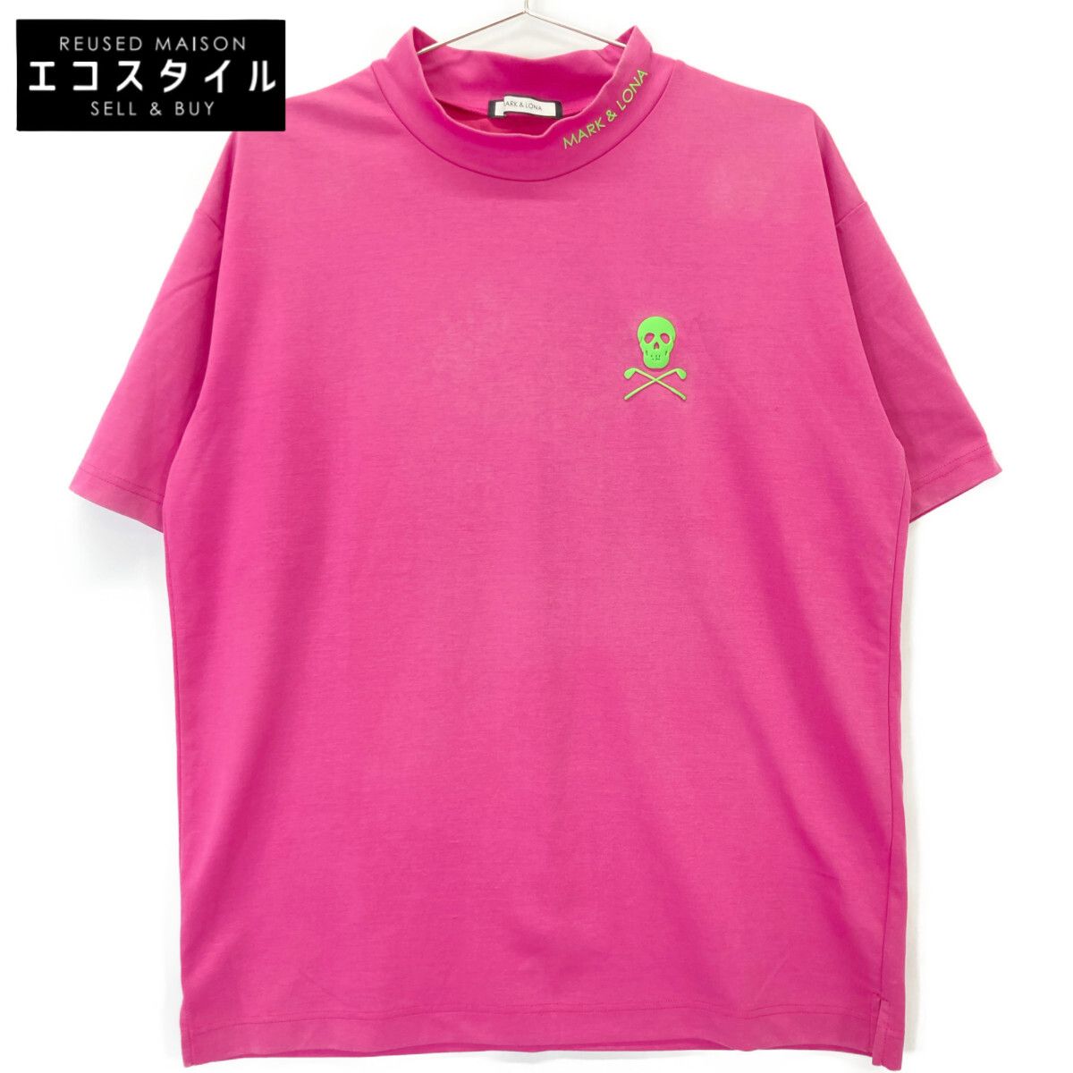 MARK&LONA マークアンドロナ MLM-1A-AA03 ﾋﾟﾝｸ Jaded Mock Neck Top 48