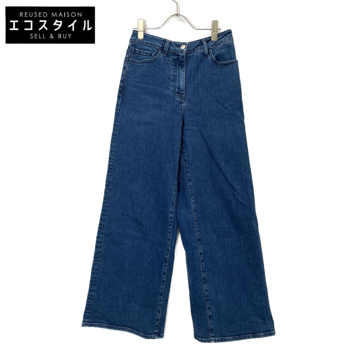 theory luxe セオリーリュクス 24AW ﾌﾞﾙｰ Dino Denim Cala ﾜｲﾄﾞﾃﾞﾆﾑ