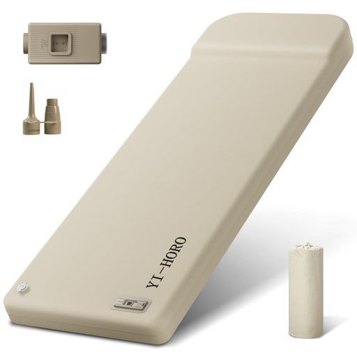 【ワンタッチ!電動排気+電動膨張+高反発スポンジ】エアーマット キャンプ マット 30秒自動膨張 50秒電動排気 1人用 電動ポンプ内蔵 高R値9.5 190X 66X8CM 2.7KG 高反発 無臭 静音 寝心地よい アウ… ワンタッチ!電動排気+電動膨張+高反発スポンジ】エアーマットキャンプ