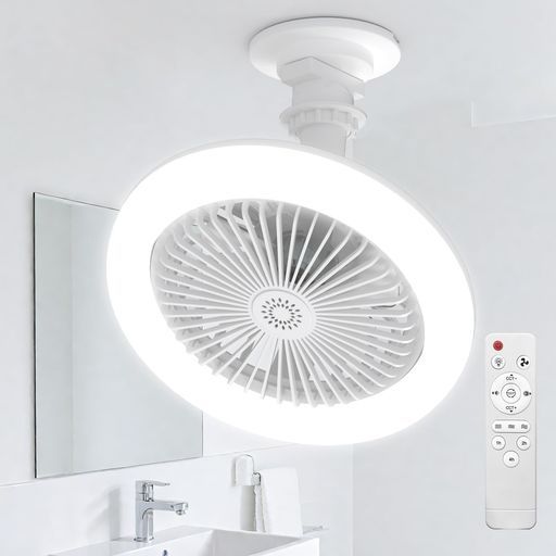 SUKITEN シーリングファンライト LED 正逆回転 首振り機能 6~8畳