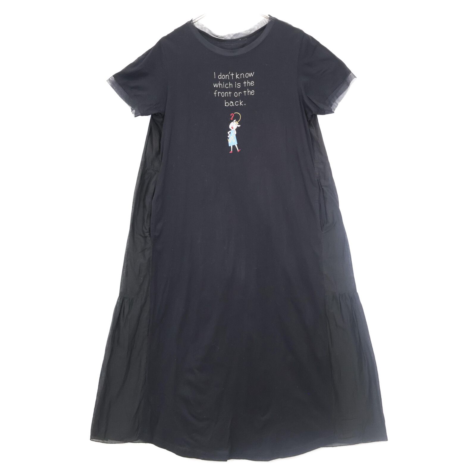 OLLEBOREBLA アルベロベロ ﾌﾞﾗｯｸ 豚さん ﾊｰﾄｽﾄｰﾝ ﾜﾝﾋﾟｰｽ 表記なし