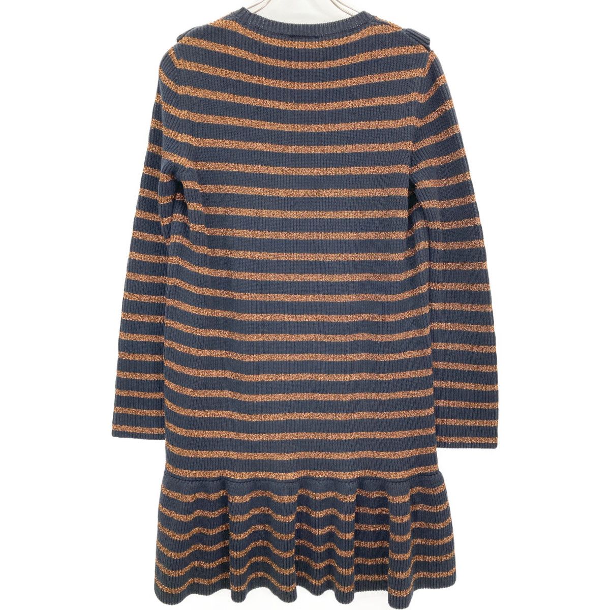  RED レッドヴァレンチノ ﾈｲﾋﾞｰ 長袖 ﾆｯﾄﾜﾝﾋﾟｰｽ S その他 その他