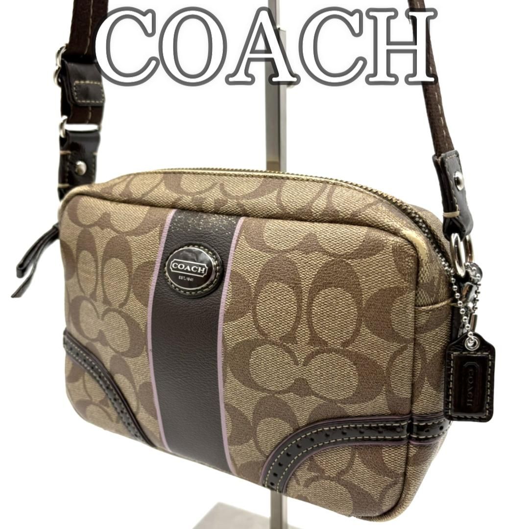 コーチ COACH カメラバッグ ショルダーバッグ PVC シグネチャー