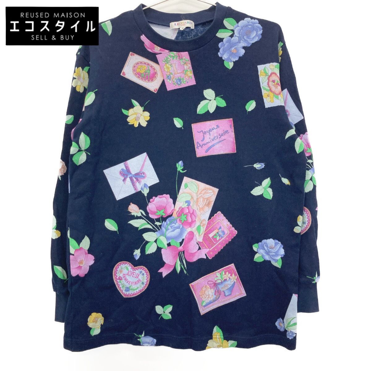 LEONARD レオナール SPORTSスポーツ フラワー 長袖カットソー/ F