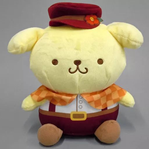 非売品】ポムポムプリンカフェ マスコット ぬいぐるみ コーヒー屋さん