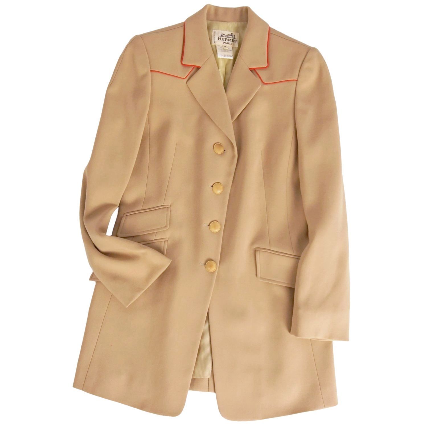 極美品 Vintage エルメス HERMES ジャケット テーラードジャケット