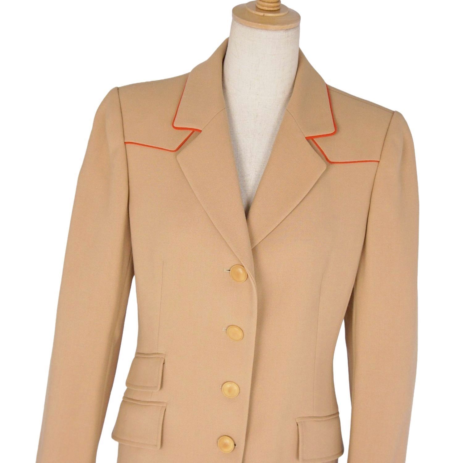 極美品 Vintage エルメス HERMES ジャケット テーラードジャケット