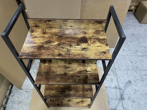 収納ラックラック本棚棚食器棚60 x 30 136.5 cmレンジラックキッチンラックオープンラックオフィス収納棚隙間収納多機能ホームオフィス リビングルーム 寝室用ヴィンテージ組み立…