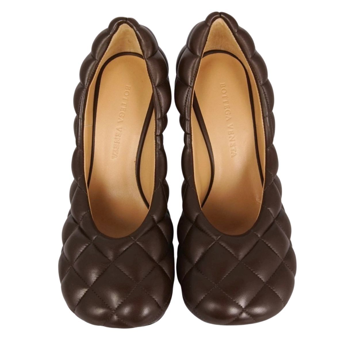 未使用 ボッテガヴェネタ BOTTEGA VENETA パンプス キルティング 